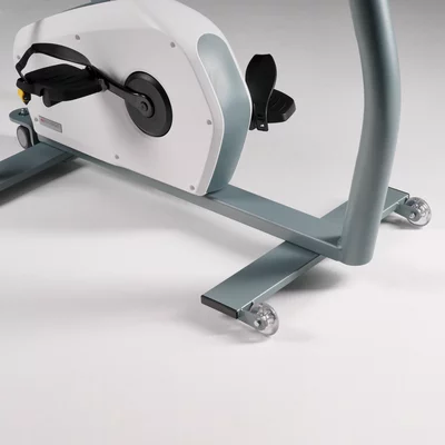 motion easy move <p>The motion easy move is one example for a concrete customer wish which incited us to develop a new device option.</p>
<p>A nurse was looking for a training machine for her oncological ward which could enable isolated, but not bedridden patients to stay physically active. It should be possible to bring the machine to different patient rooms for training. The nurse was very surprised to hear that no such machine was available on the market. Of course, the need for it made sense, so we developed the motion easy move system and are very pleased to have a solution with which a person can easily move the machine onto rollers and move it in an uncomplicated way.</p>